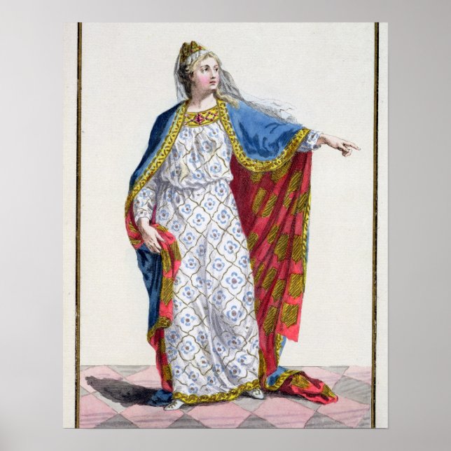 Poster Blanche de Castela (1185/88-1252) Rainha de França (Frente)