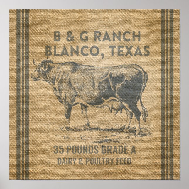 Poster Blanco Texas (Frente)
