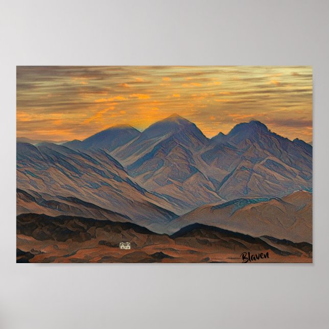 Poster Blaven, Ilha de Skye, Escócia (Frente)