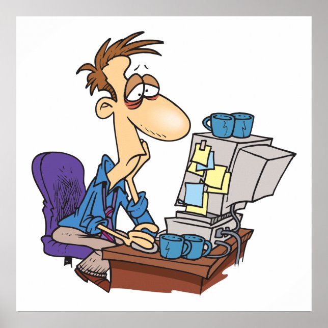 Poster Bleary Eyed Man (Frente)