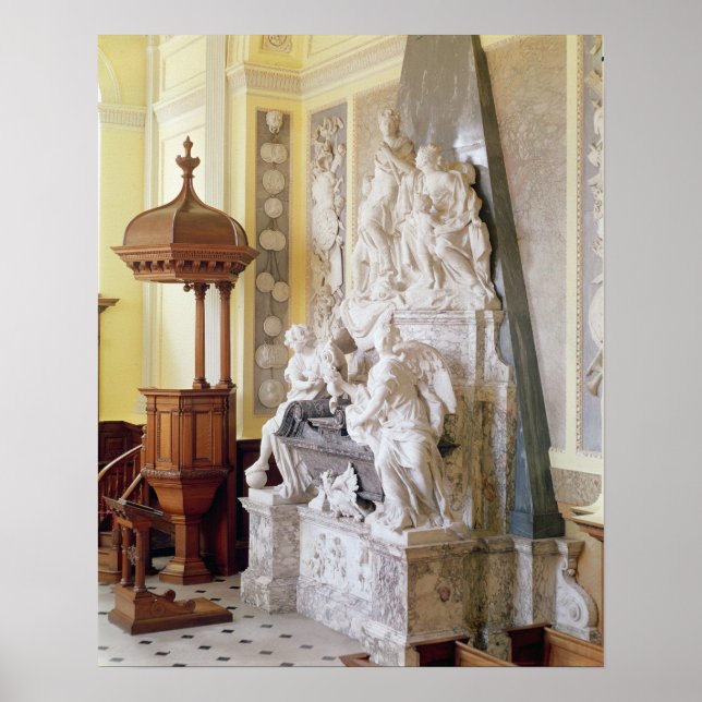Póster Blenheim Palace, a capela, c.1705 (Frente)