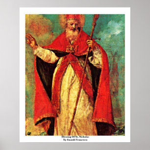 Poster Blessing Of St. Nicholas By Guardi Francesco