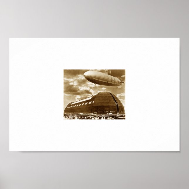 Poster Blimp Hanger Akron Ohio (Frente)