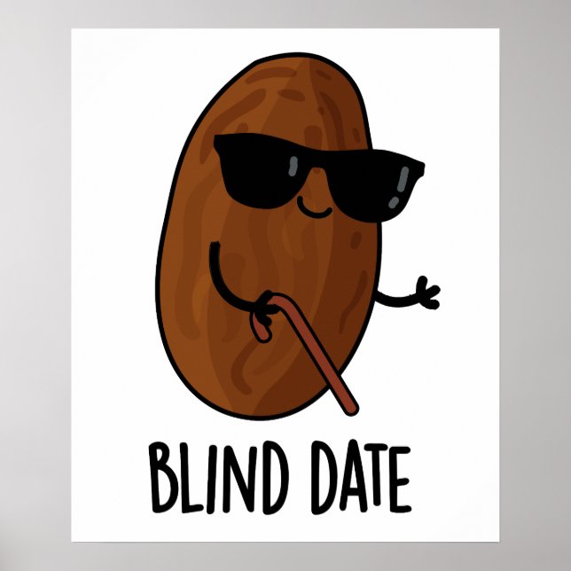 Poster Blind Date Engraçado Fruta (Frente)