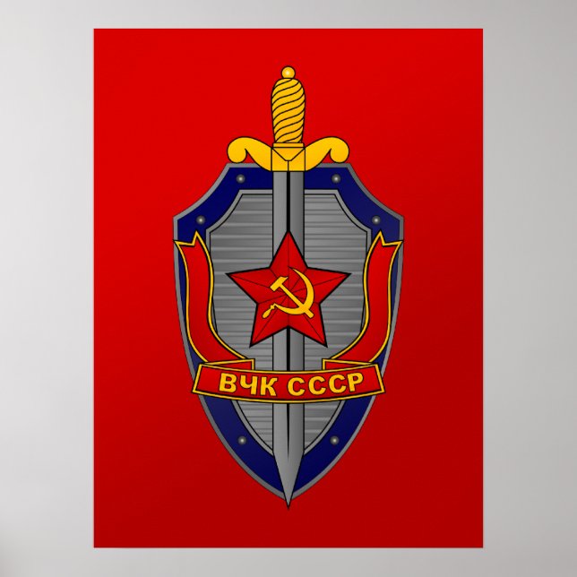 Póster Blindagem do KGB em vermelho (Frente)