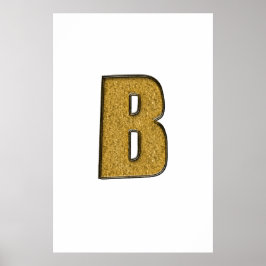 Póster Bling Dourado B