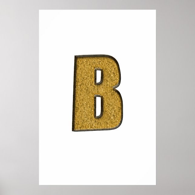 Póster Bling Dourado B (Frente)