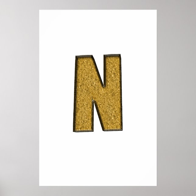 Poster Bling Dourado N (Frente)