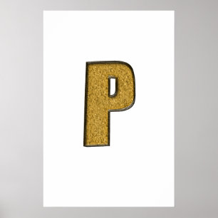 Poster Bling Dourado P