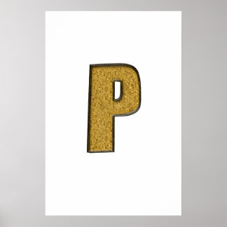 Poster Bling Dourado P