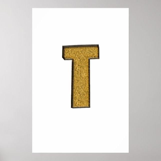 Póster Bling Dourado T (Frente)
