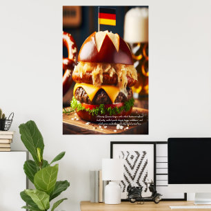 Poster Bliss Bávaro Brat Burger 24x36
