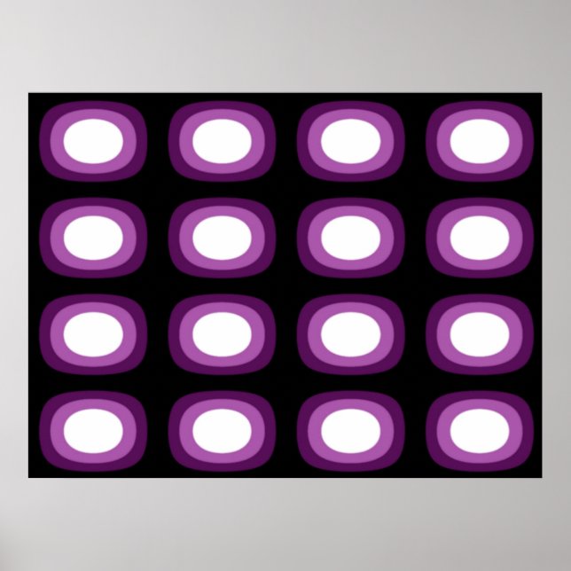 Poster Blobs Violet de pop Art (Frente)