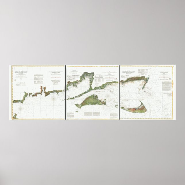 Póster Block Island, Nantucket e Martha's (png) (Frente)