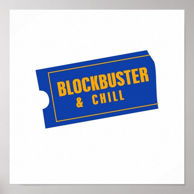 Poster BlockBuster e Chill (Frente)