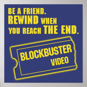 Poster Blockbuster Vídeo Merchandise