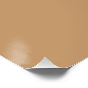Póster Bloco de Cor Bege Pêssego Design de Casamento So