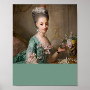 Poster Bloco de cores de retrato de arte alterada