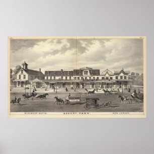 Póster Bloco de negócios, Asbury Park, Nova Jersey