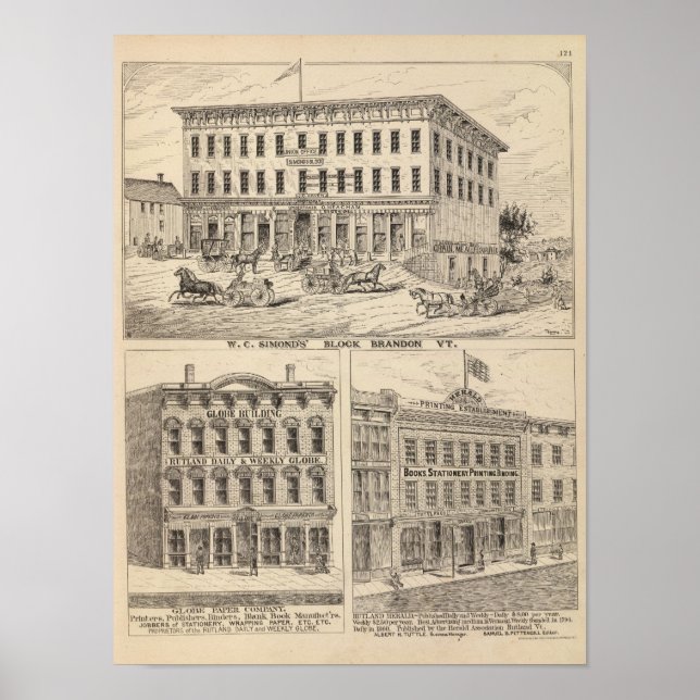 Póster Bloco de WC Simond em Brandon (Frente)