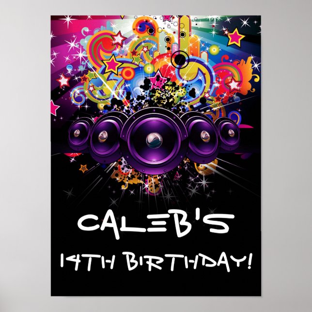 Poster Bloco Urbano Hip Hop Dancing Dance Party Bem-vindo (Frente)