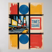 Blocos de cores da Times Square de Nova York