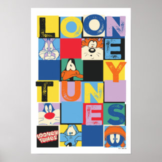 Poster Blocos do Verificador de Caracteres LOONEY TUNES™
