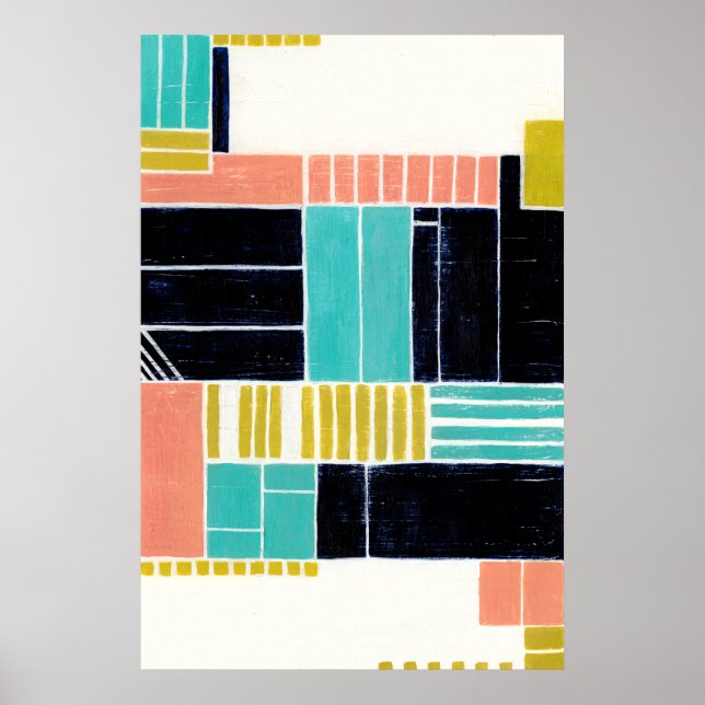 Póster Blocos Geométricos (Frente)