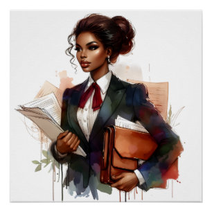 Póster Blogueiro do Black Job African Creator Influencer 