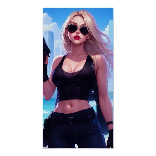 Póster Blondie Bangs Back (Frente)