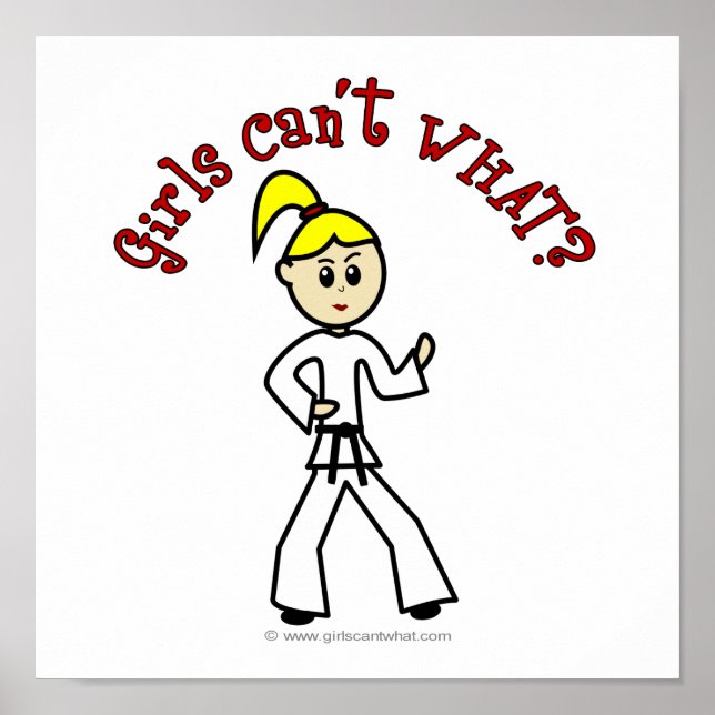 Póster Blondres Karate Girl (Frente)