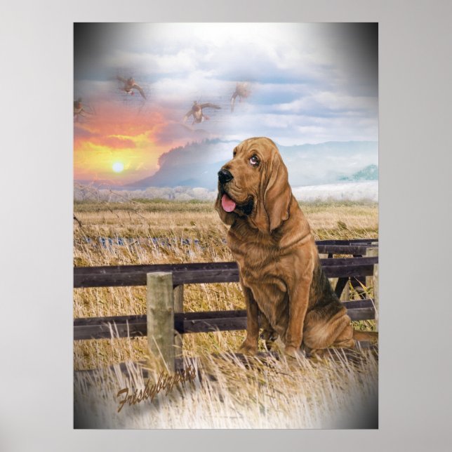 Póster Bloodhound Sunset (Frente)