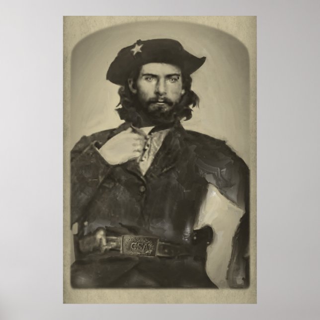 Póster Bloody Bill Anderson - C S A - Guerra Civil (Frente)