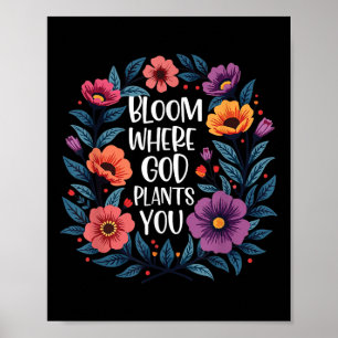 Poster Bloom Onde Deus Lança Seus Homens De Fé Cristãos