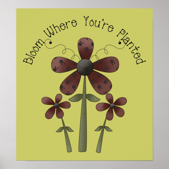 Póster Bloom onde você está plantado (Frente)