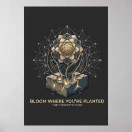Poster Bloom Where You Are Planted 