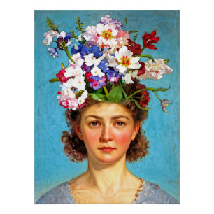 Póster "Blooming Bouffant" Anna - Art & Floral Society