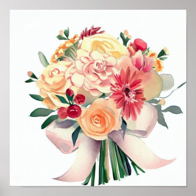 Poster Blooming Harmony, Attendants Buquê (D) (Frente)