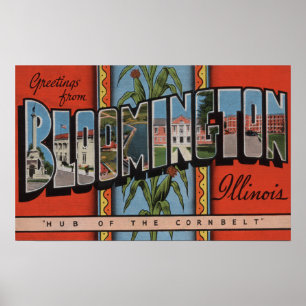 Póster Bloomington, Illinois - grandes cenas da letra