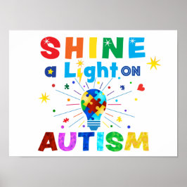 Poster BLOQUEAR uma Luz no Autismo