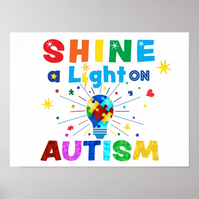 Poster BLOQUEAR uma Luz no Autismo (Frente)