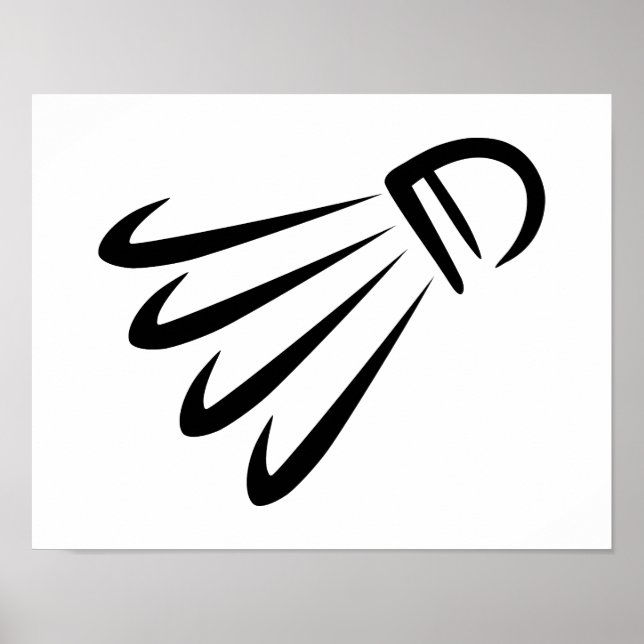 Póster Bloqueio de Badminton (Frente)