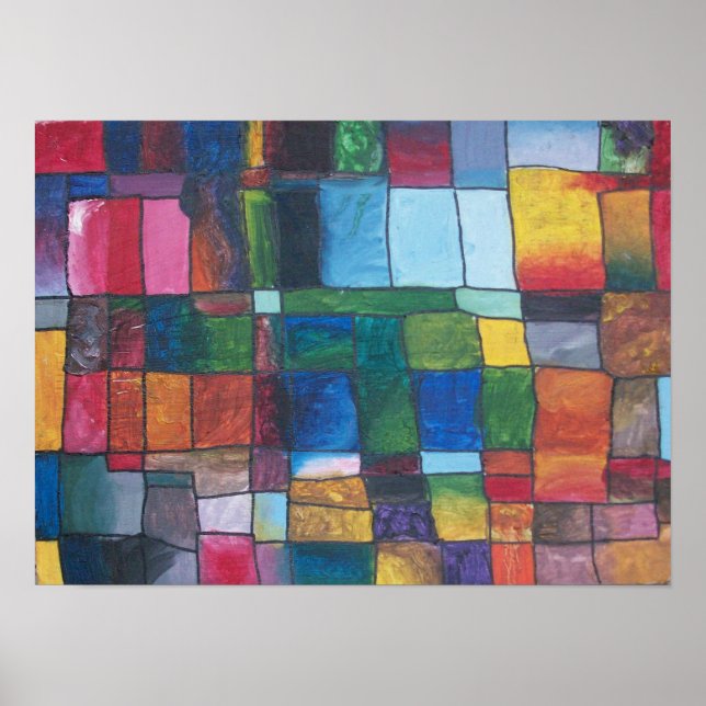 Poster Bloqueio de cores (Frente)