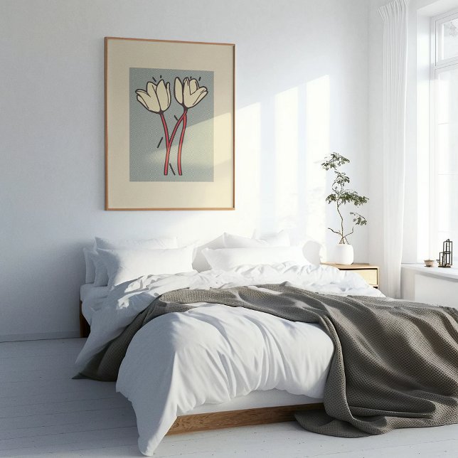 Poster Blossom Duo: Simples Elegância no Bloom (Criador carregado)