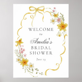 Poster Blossomas Amarelos e Chá de panela de Arcos Bem-vi