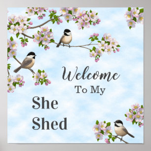 Poster Blossomas de frango e maçã que ela deixa personali