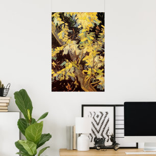 Poster Blossoming Acacia Branches por Vincent van Gogh