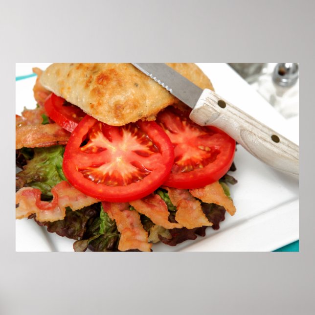 Póster BLT Em Um Roll De Ciabatta (Frente)