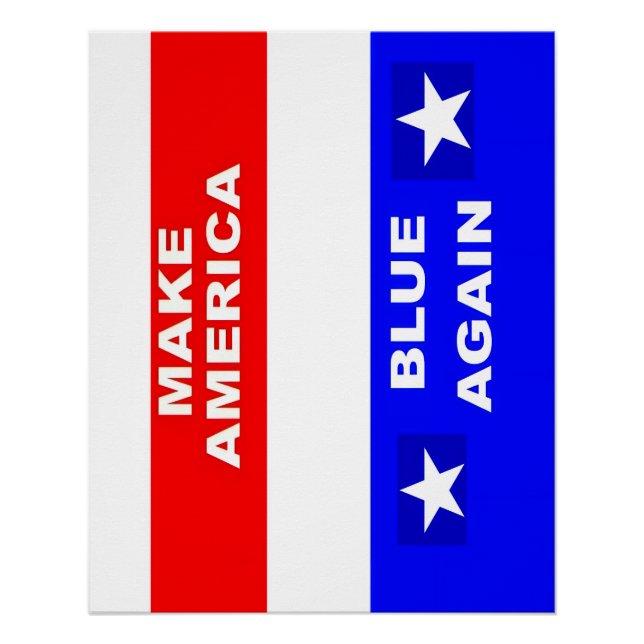 Póster Blue Again (Frente)