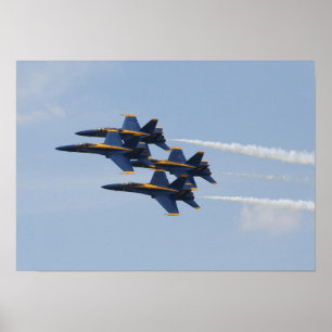 Póster Blue Angels FA-18